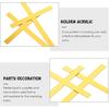 Gadpiparty Wedding Decorations 10pcs Cross Cake Toppers Acrylic Crossing Cake Decorations Baptism Cupcake Picks Golden Dessert Inserts for Baby