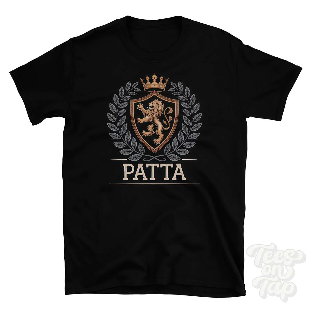 PATTA FANTASY COAT OF ARMS Tshirt Highend Brand Tshirt 2026 Summer New Unisex Unisex Oversized Cotton Tshirt Street Wear Y2K
