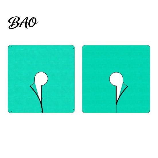 Tree Leaf Catcher Tarp Landscape Pruning with Hole, Metal Buckles, Waterproof Waste Tarp, Yard Work Utility Accessory Garden Bush Trimming for