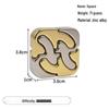 Zinc Alloy Kongming Puzzle Lock: Disentanglement Ring Educational Toy