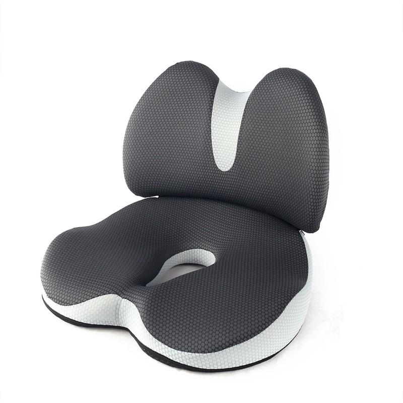 Memory Foam Lumbar Support Cushion Set Office Chair Posture Corrector Sedentary Use