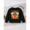1pc "Always Yourself" Bee-Themed Inspirational Text And Pattern Print Children'S New Polyester Sweatshirt!
