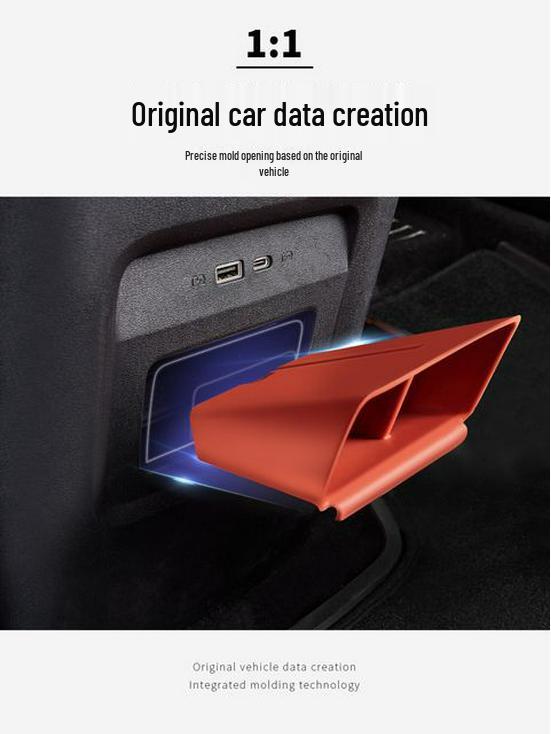 Silicone Storage Box for BYD Tang L Rear Air Vent (DM/EV)