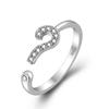 925 Sterling Silver Ring AAA Zircon Adjustable Simplicity Fashion Exquisite Women Jewelry Accessories Wedding Party Gift