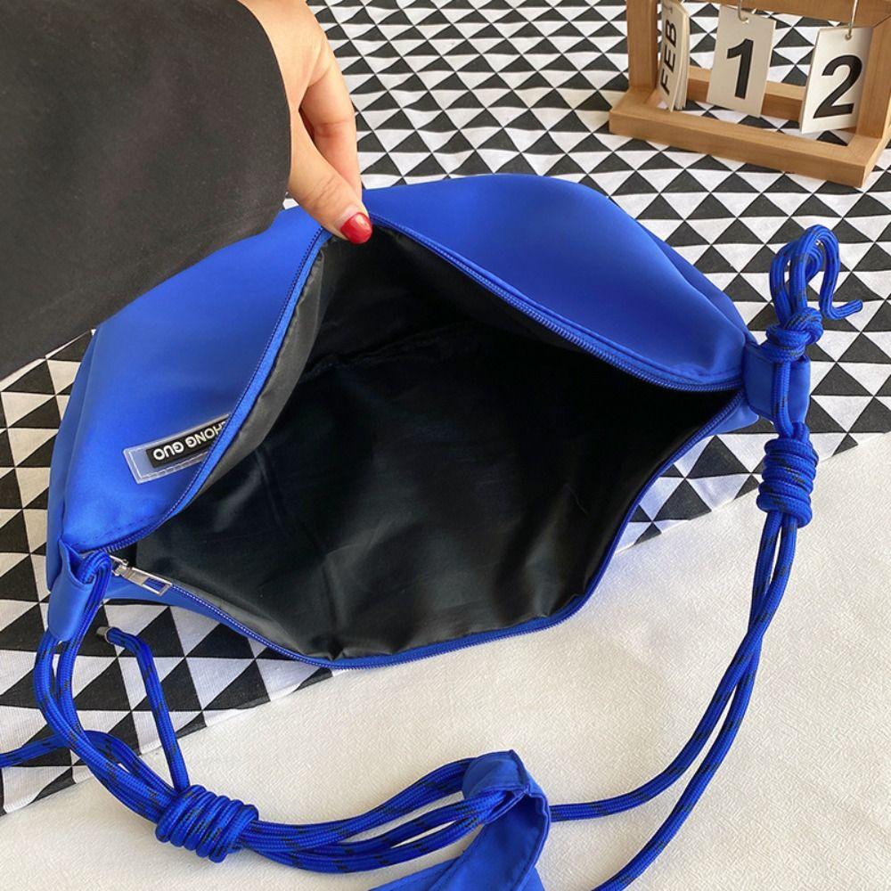 Casual Nylon Crossbody Bag Solid Color Shoulder Bag Simple Messenger Bag  Outdoor