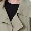 MAXZA Diagonal Out Pocket Half Trench Jacket Ce09jp300nh