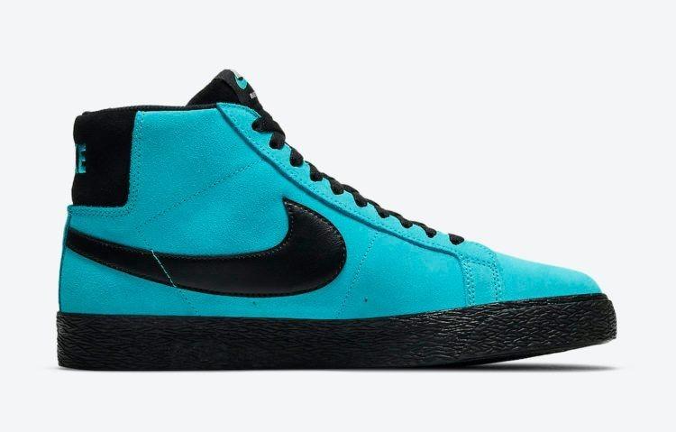 864349-400 Nike SB Zoom Blazer Mid "Baltic Blue" (Herren)