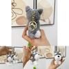 Adorable Schnauzer Plush Keychain Cute Dog Stuffed Animal Bag Charm