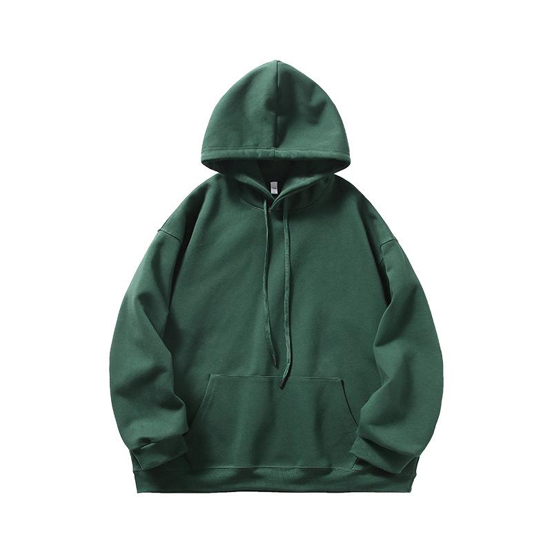 Îmbrăcăminte ACU pentru bărbați | Pulover cu glugă din bumbac japonez gros de 340G pentru bărbați - Jachetă de toamnă/iarnă lejeră, casual, la modă