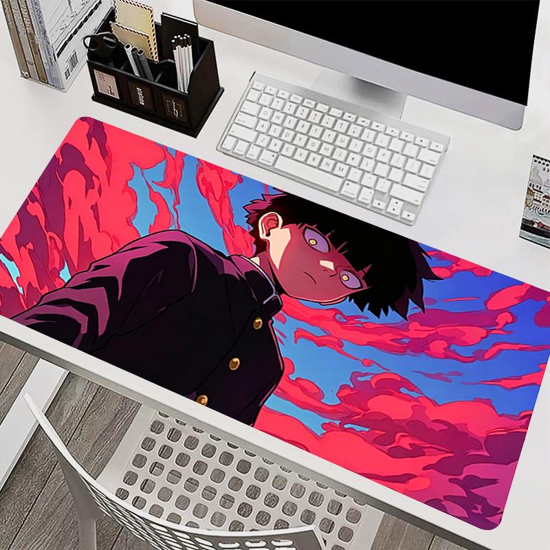 Colorful Mouse Pad Hd Print Gamer Keyboard Pad Mob Psycho 100 Computer Desk Mat Large Gaming Accessories Anime Extended Mousepad