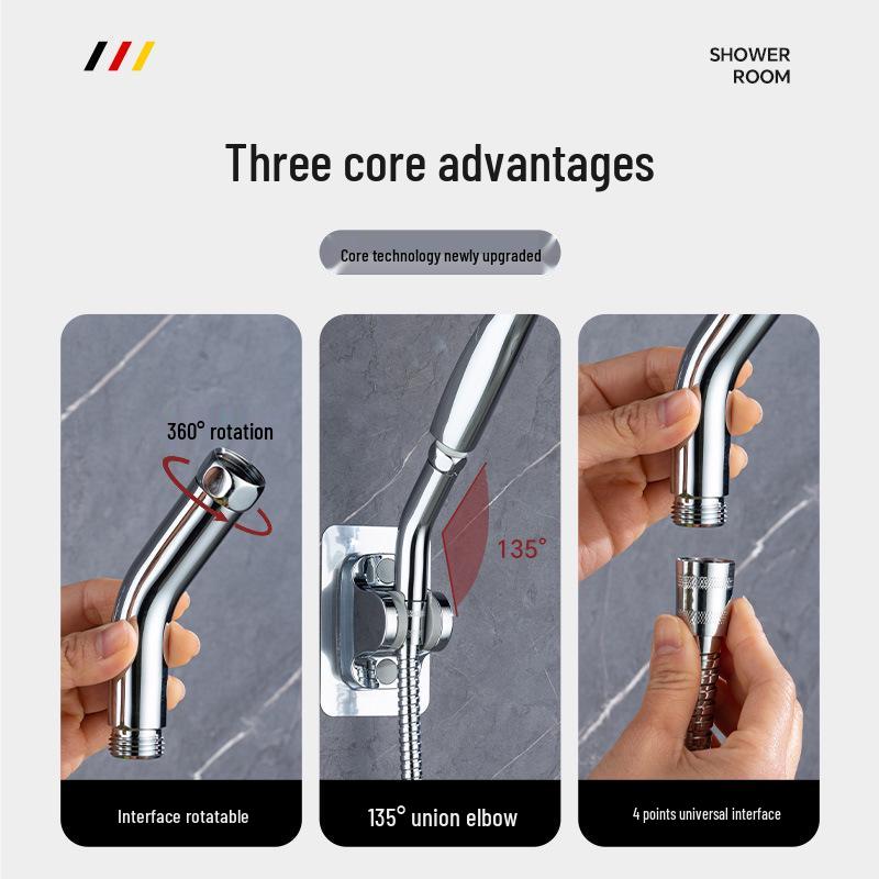 Adjustable Shower Head Swivel Connector