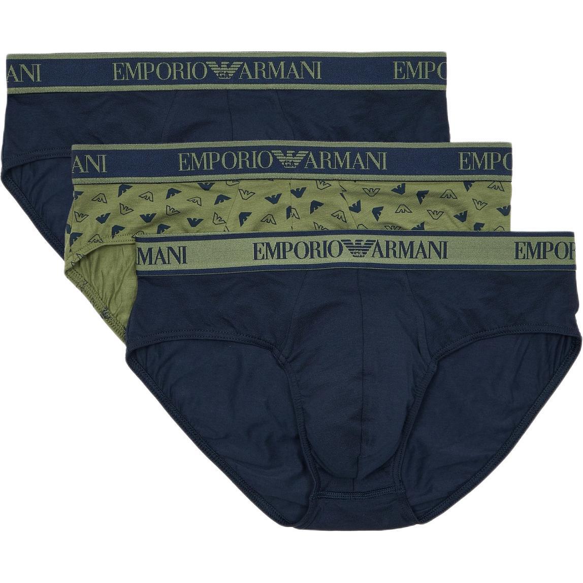 Emporio Armani Logo Jacquard Triangle Underwear 3-Pack Men underwear 112132-4F717-75436 M