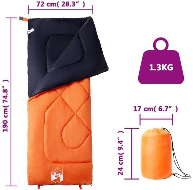 Three-season Sleeping Bag VidaXL for Adults