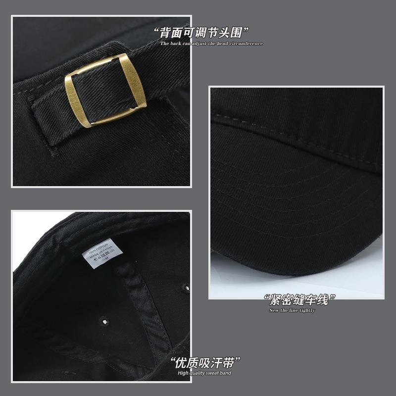 Big Head Circumference Soft Top Baseball Hat Men's Winter Simple Curved Brim Cap Showing Face Small Female Versatile