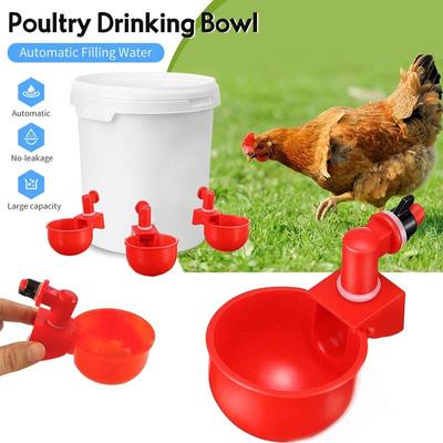 Automatic Chicken Water Cup Watererer Kit Bowl Kit Farm Coop Poultry Waterer Πόσιμος τροφοδότης για κοτοπουλάκια Duck Goose