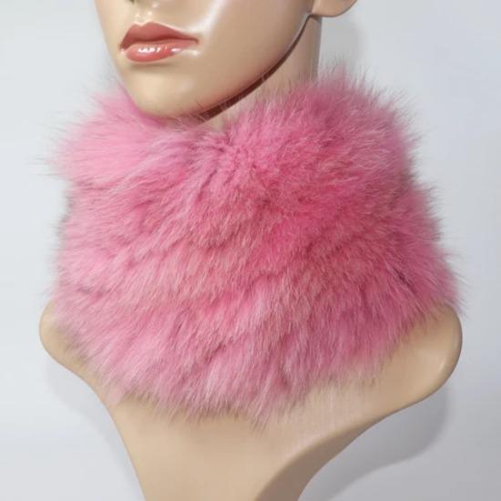 Nowy Szalik z Prawdziwego Futra Lisiego Opaski Futrzane Kobiety Zima Szaliki z Futra Lisiego Luksusowy Ocieplacz na Szyję Dobra Elastyczność Naturalne Futrzane Mufki