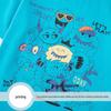Boy's Summer Cartoon Print Short Sleeve T-Shirt