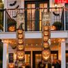 2pcs Banner Halloween Pumpkin Theme Polyester Porch Party Supplies