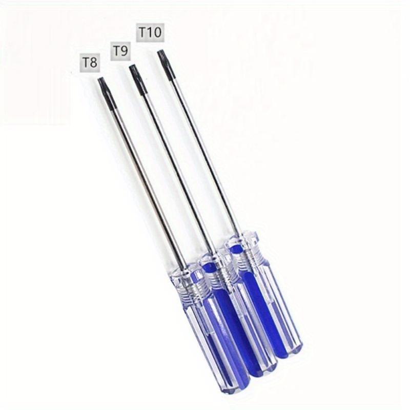 6pcs/set T8 T9 T10 Precision Screwdriver Security Tamper Proof Magnetic Screwdriver Bits Phone Repair Tools