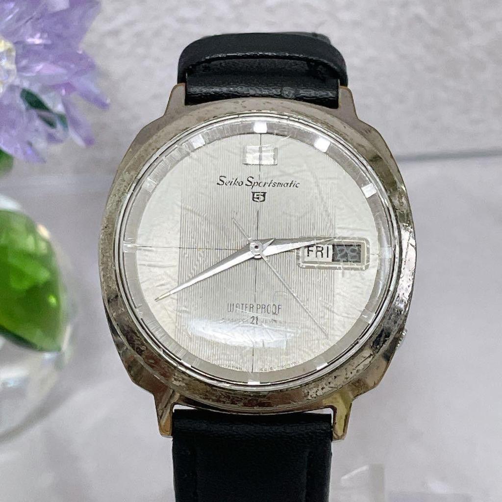 Used Rare Seiko Sportsmatic 5 SEIKO Watch Automatic Vintage #45-21