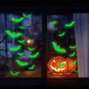 28pcs Luminous Bats Halloween Wall Decals Decoration Glow In The Dark Wall Decals 3D Scary Bats Wall Decor For Home Office