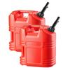 Fuel Container, 19 L, Gas Tank with Spout & Clear Scale, 15 L/min Max Flow Rate, Secure & Leak-proof, Portable Flat Fluid Container for Most Cars