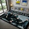 1Pc Rammstein Theme Printed Rectangle Carpet, Home Door Mat, Outdoor Travel Protection Carpet A2