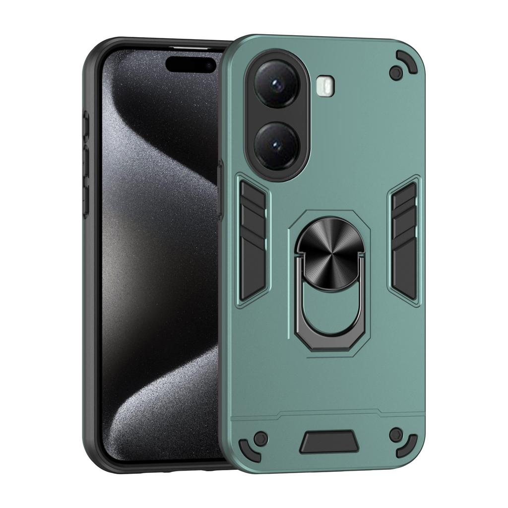 Military Armor Shockproof Case for Xiaomi Poco X7 Pro 5G Protective Cover Ring Stand Holder Fundas Coque
