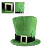 Green Homburg Leprechaun Fashion Top Hat Gifts for Boyfriend Hat Wide Brimmed Unisex Wear for Gatherings Photo Props