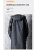Black Adult Trench Coat-Style Windproof Hooded Rain Poncho, Extra Long & Thick, In Stock