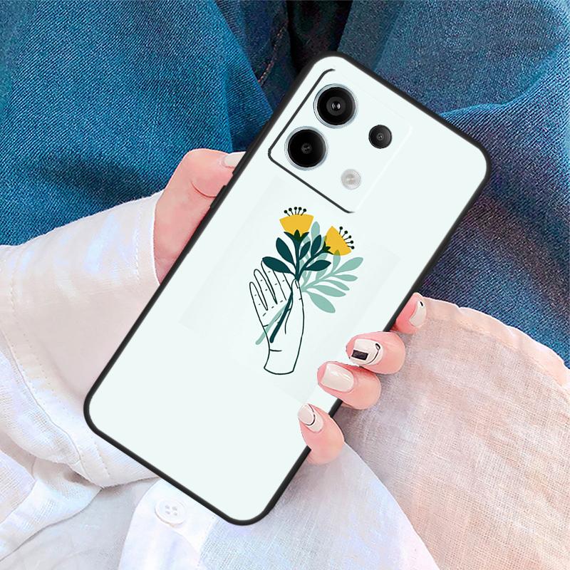 Purple Background Pattern Cover For Xiaomi Redmi Note 14 Pro 13 12 11 9 10 9S 10S 11S 12S Redmi 10C 12C 13C 14C Case