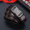 Crocodile Pattern B Style Faux Leather Belt with Customizable Logo - Versatile and Trendy for Business Casual Wear