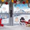 Sun Catcher PVC Electrostatic Glass Stickers for Window Funny Christmas Theme Pattern Rainbow   Prisms Sticker Christmas Decals