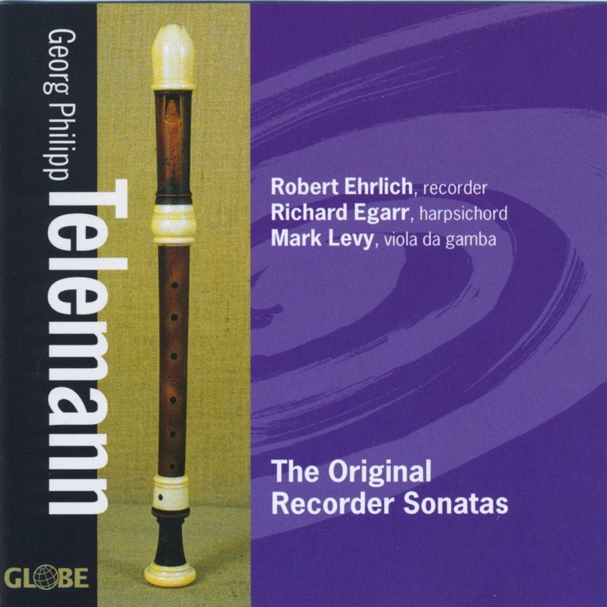 

CD RICHARD EGARR Telemannoriginal Recorder GLO5161 GLOBE 2000 Europe Classical Used