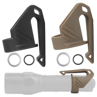 Outdoor Bicycle Multifunction Finger Ring For Tactical Switchback Flashlights Holder Tactical Flashlight Holder with Pocket Clip
