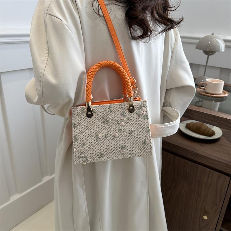 Personality Trend Fashion Shoulder Messenger Bag Casual New Handbag Pastoral Straw Seaside Beach Bag