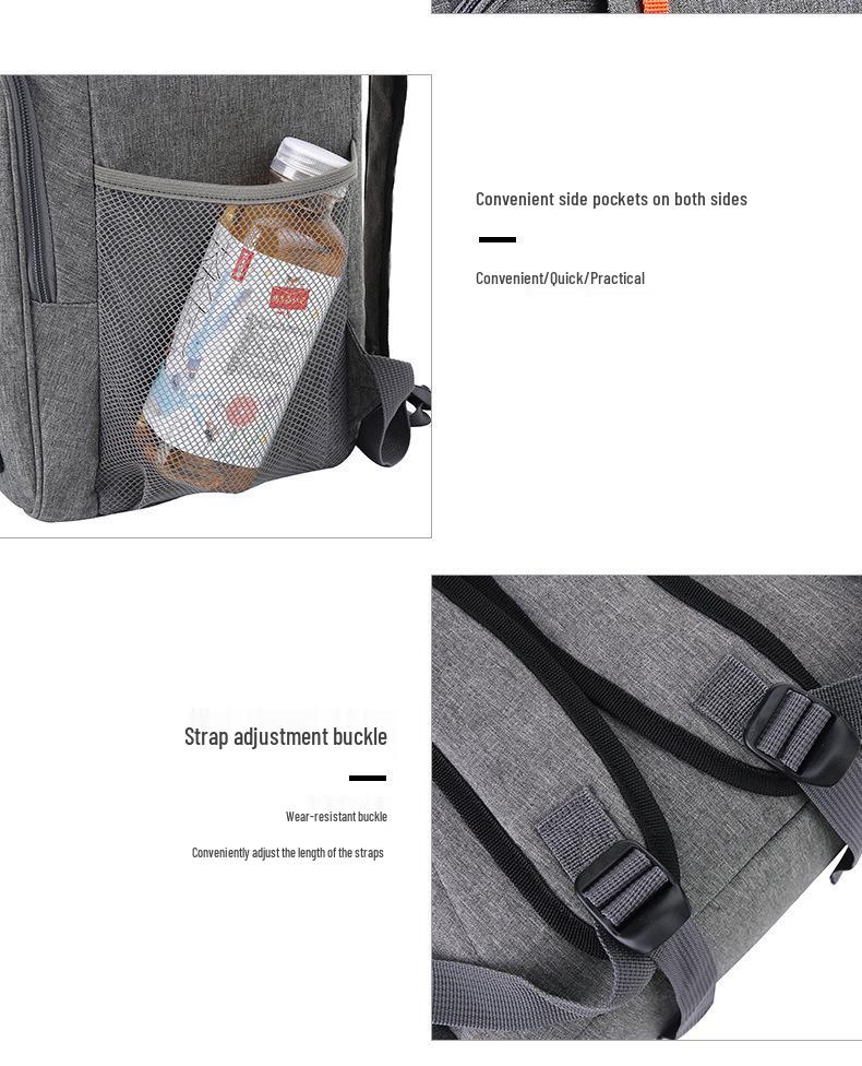 Insulated Double-Shoulder Leak-Proof Cooler Backpack for Outdoor Picnics
