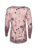 Fashion Women Long Sleeve Cross Border Floral Print Trendy T-Shirt European American