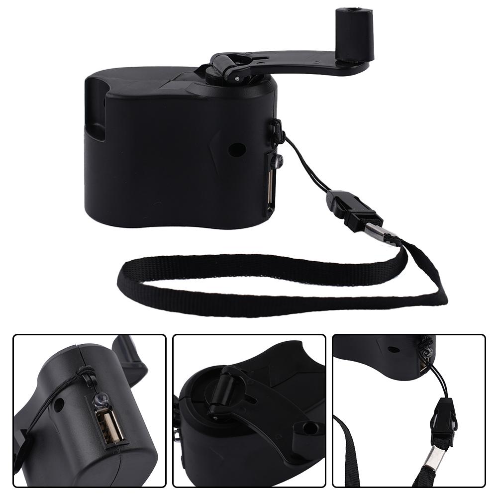 Hand Crank USB Charger Generator Manual Dynamo Portable Power Source for Mobile Phones and USB Devices Power Solution
