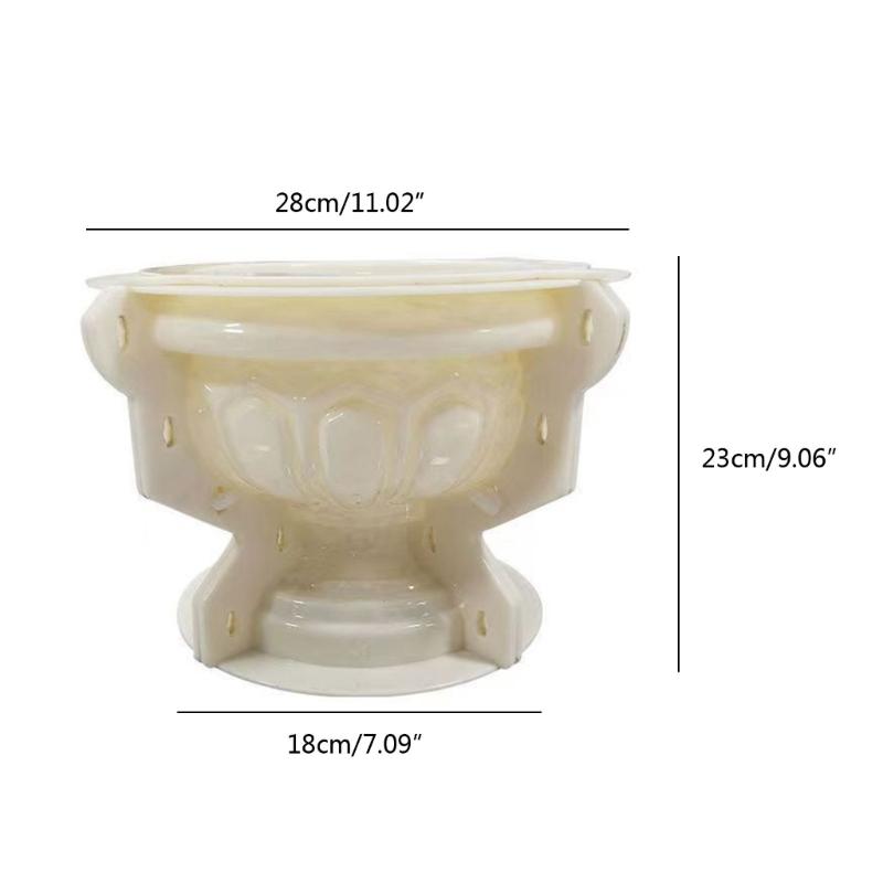 Plastic Concrete Planter Flowerpot Mold for Garden Decoration Flower Pot Molds Bonsai Planter Epoxy Resin Mould Decor