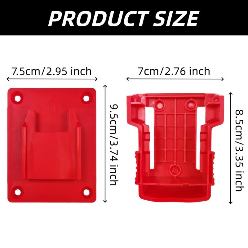 10PCS Universal Tool Holder and Battery Organizers Suitable for Series with Secure Mounting and Plastic Construction