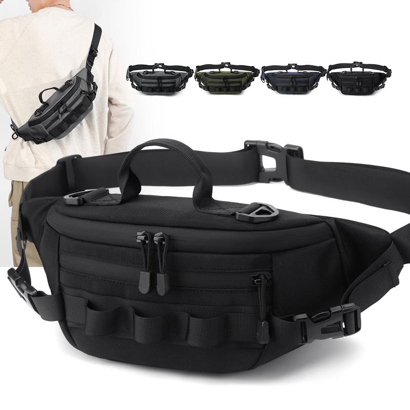 Unisex Cycling Chest Bag Large Capacity Outdoor Sports Multifunctional Waterproof Crossbody Bag