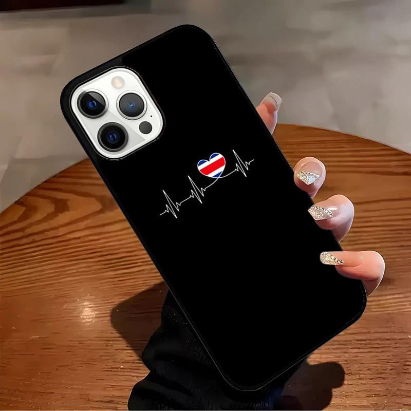 Costa Rica Flag Phone Case For iPhone 17 Air 16 15 14 13 12 11 Pro Max Max Plus Bumper Case Cover