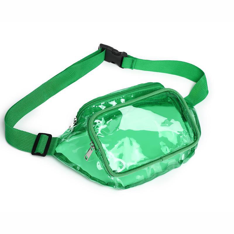 Clear PVC Waterproof Waist Bag for Sports, Running, and Travel with Logo