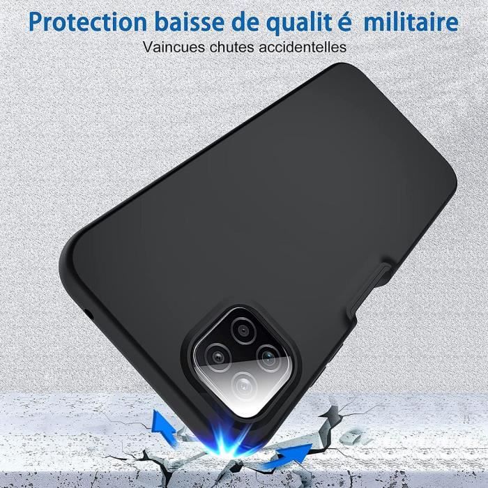 Coque de Protection - BOOLING - pour Samsung Galaxy A22 5G - Coque 360° - Noir - Semi-rigide