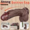 9,65" Realistisk Svart Dildo med Sugekopp, Flere Størrelser, Flytende Silikon, G-punkt- og Analsimulering for Par, Håndfri Lek