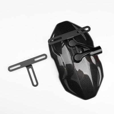 Rear Mudguard License Plate Holder Splash Guard with License Bracket Vehicle Accessories for UQI U2 Electric Scooter
