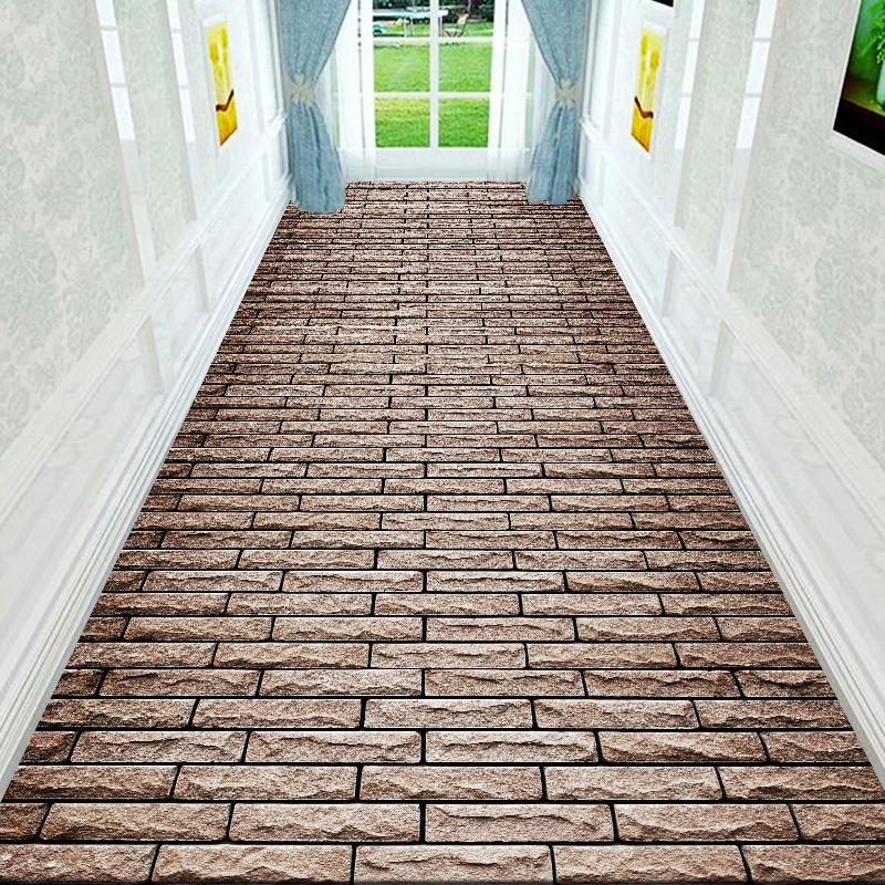 3D Living Room Cobblestone Floor Mat Carpet Bedroom Full Bed Bedside Crawling Mat Coffee Table Entrance Door Mat
