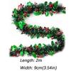 2PCS Reusable 2M Christmas Garland DIY Shiny Tinsel Xmas Tree Ornaments Pendant Prop Adjustable Ribbon Garland Party Decor