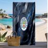 Asciugamano da Spiaggia Stampato Manchester City Asciugamano Morbido ad Asciugatura Rapida Coperta da Spiaggia Rettangolare Grande Portatile per Viaggio Piscina